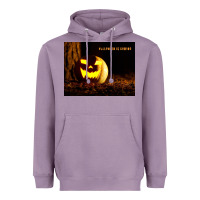 Lavender Halloween Is Coming Heavyweight Hoodie - Unal Design