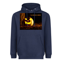 Navy Halloween Is Coming Heavyweight Hoodie - Unal Design