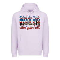 Lilac remember our fallen who gave all Premium Hoodie - JahusDesignShop