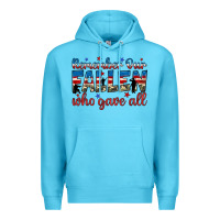 Ocean Blue remember our fallen who gave all Premium Hoodie - JahusDesignShop