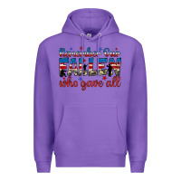 Purple remember our fallen who gave all Premium Hoodie - JahusDesignShop
