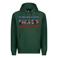 Sports Green remember our fallen who gave all Premium Hoodie - JahusDesignShop