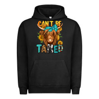 Pigment Black can't be tamed longhaired cow Urban Hoodie - Jasminsmagicworld