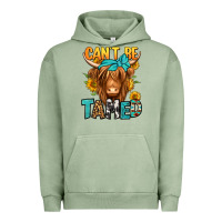 Pigment Oil Green can't be tamed longhaired cow Urban Hoodie - Jasminsmagicworld