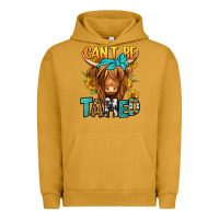 Pigment Peanut Butter can't be tamed longhaired cow Urban Hoodie - Jasminsmagicworld