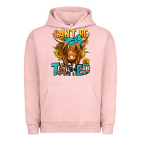 Pigment Salmon can't be tamed longhaired cow Urban Hoodie - Jasminsmagicworld