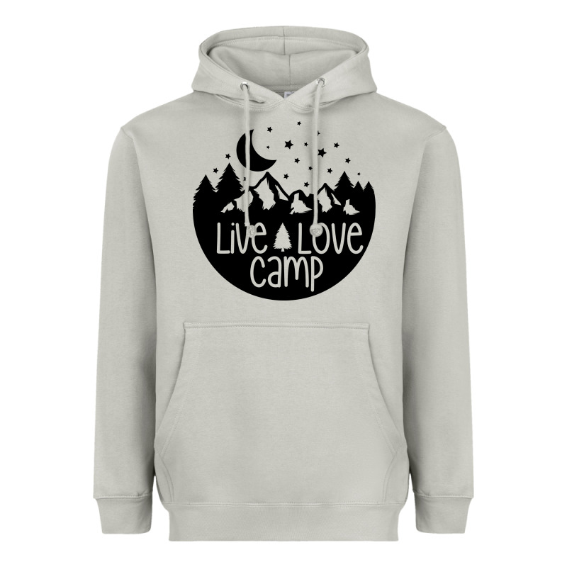 Live Love Camp Heavyweight Hoodie by Unal Design | Teevron
