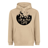 Mushroom Live Love Camp Heavyweight Hoodie - Unal Design