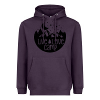 Plum Live Love Camp Heavyweight Hoodie - Unal Design