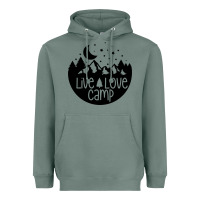 Sage Live Love Camp Heavyweight Hoodie - Unal Design