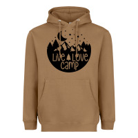 Toasted Coconut Live Love Camp Heavyweight Hoodie - Unal Design