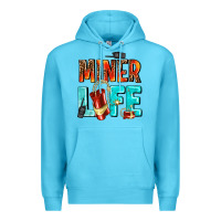 Ocean Blue miner life Premium Hoodie - AdoDesignShop