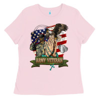 Bubblegum Pink army veteran  pray Ladies Tee - BarkalooDesign