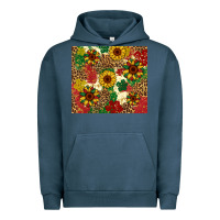 Pigment Midnight Navy juneteenth sunflowers Urban Hoodie - Artiststas