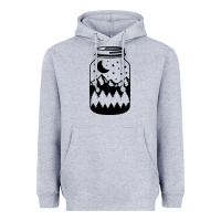 Heather Grey View jar Heavyweight Hoodie - Unal Design
