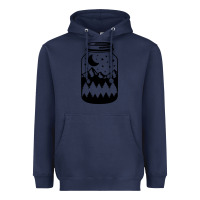 Navy View jar Heavyweight Hoodie - Unal Design