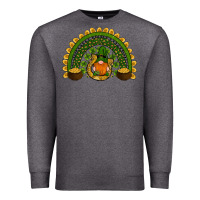 Charcoal Heather st patricks day rainbow Premium Sweatshirt - RanaPortraitStore
