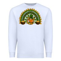 White st patricks day rainbow Premium Sweatshirt - RanaPortraitStore