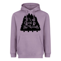 Lavender its all good in the woods Heavyweight Hoodie - Unal Design
