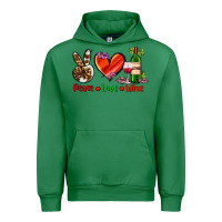 Emerald peace love wine Urban Hoodie - AdoDesignShop