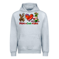 Heather Grey peace love wine Urban Hoodie - AdoDesignShop
