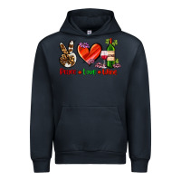 Navy peace love wine Urban Hoodie - AdoDesignShop