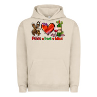 Peace Love Wine Urban Hoodie | Teevron