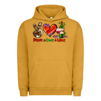 Pigment Peanut Butter peace love wine Urban Hoodie - AdoDesignShop