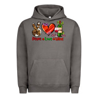 Pigment Tornado peace love wine Urban Hoodie - AdoDesignShop