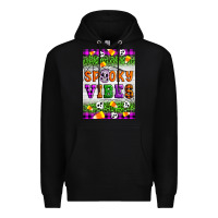 Black Halloween Spooky Vibes Premium Hoodie - Artiststas