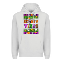 Dove Grey Halloween Spooky Vibes Premium Hoodie - Artiststas