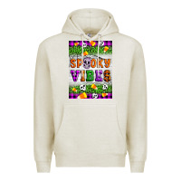 Oatmeal Heather Halloween Spooky Vibes Premium Hoodie - Artiststas