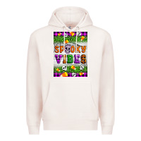 Pale Pink Halloween Spooky Vibes Premium Hoodie - Artiststas
