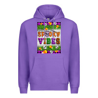 Purple Halloween Spooky Vibes Premium Hoodie - Artiststas