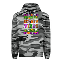 Slate Camo Halloween Spooky Vibes Premium Hoodie - Artiststas