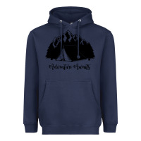Navy Adventure Camping Heavyweight Hoodie - Unal Design