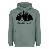 Sage Adventure Camping Heavyweight Hoodie - Unal Design
