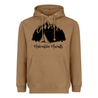 Toasted Coconut Adventure Camping Heavyweight Hoodie - Unal Design