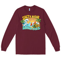 Burgundy salty hair sandy toes summer Long Sleeve Tee - BarkalooDesign