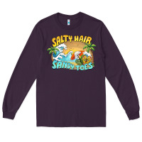 Plum salty hair sandy toes summer Long Sleeve Tee - BarkalooDesign