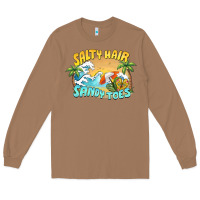 Toasted Coconut salty hair sandy toes summer Long Sleeve Tee - BarkalooDesign
