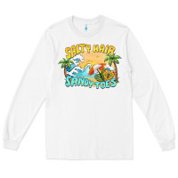 White salty hair sandy toes summer Long Sleeve Tee - BarkalooDesign