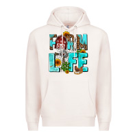 Pale Pink farm life Premium Hoodie - AdoDesignShop