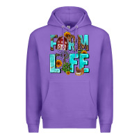 Purple farm life Premium Hoodie - AdoDesignShop