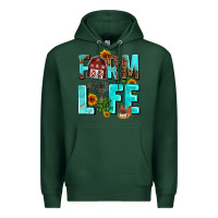 Sports Green farm life Premium Hoodie - AdoDesignShop
