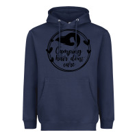 Navy Camping Heavyweight Hoodie - Unal Design