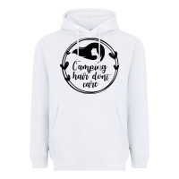 White Camping Heavyweight Hoodie - Unal Design