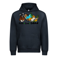 Navy peace love  bullskull Urban Hoodie - AdoDesignShop