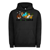Pigment Black peace love  bullskull Urban Hoodie - AdoDesignShop