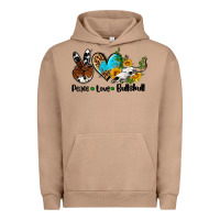 Pigment Burro peace love  bullskull Urban Hoodie - AdoDesignShop